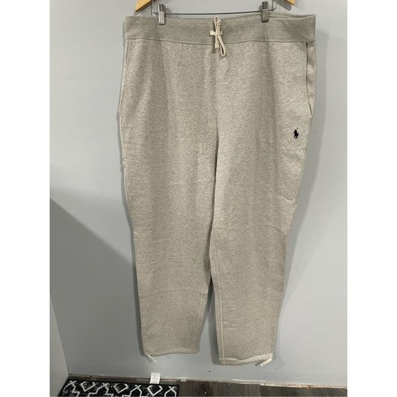 Polo Ralph Lauren Men’s 2XLT Tall Grey Casual Sweatpants Drawstring Pockets NWT - Picture 1 of 8